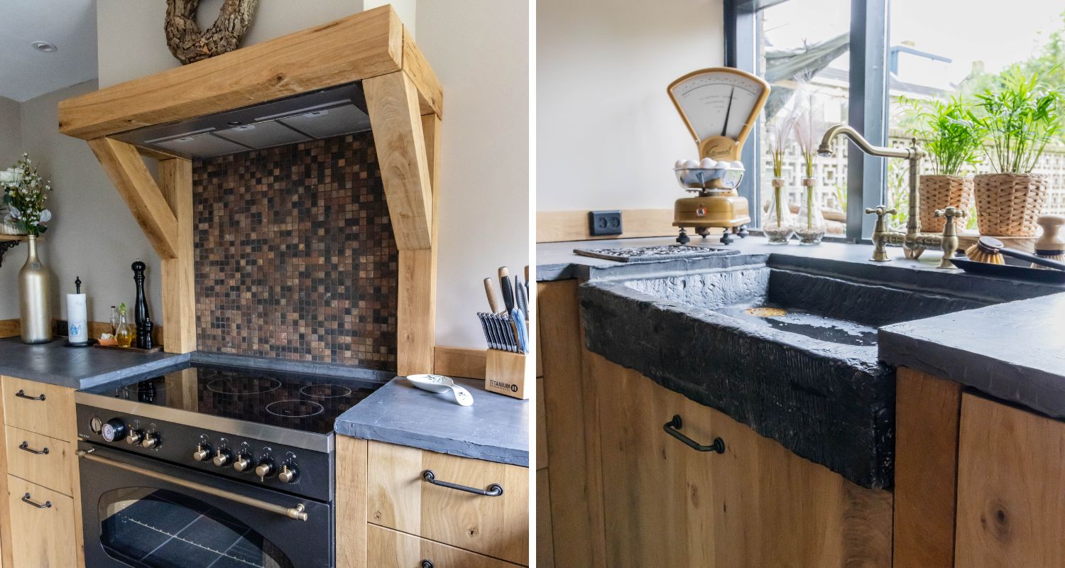 Landelijke keuken, maatwerkproject van Weij Maatwerk en Interieur