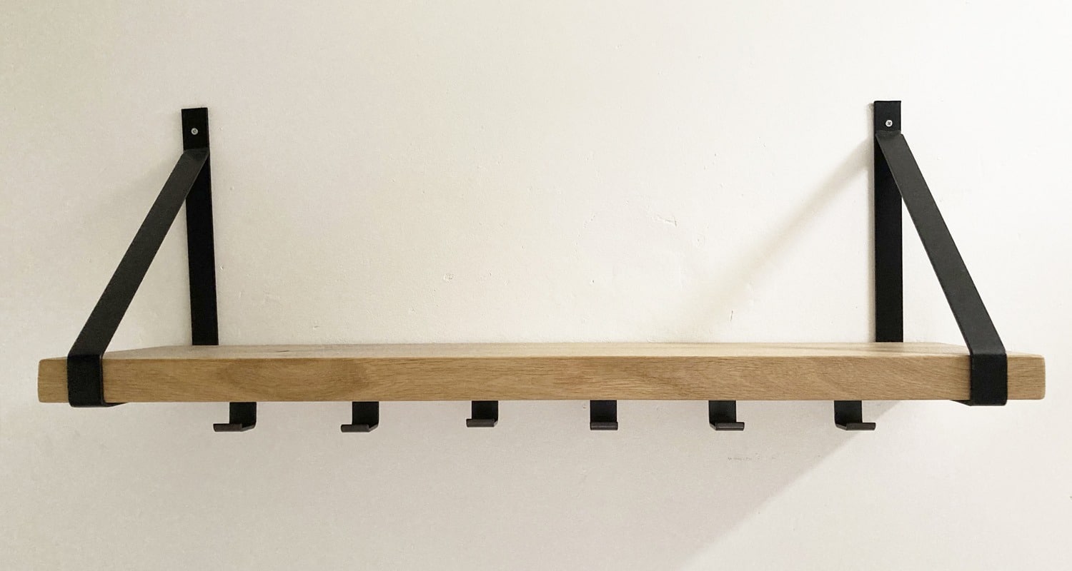 Moderne kapstok, maatwerkproject van Weij Maatwerk en Interieur