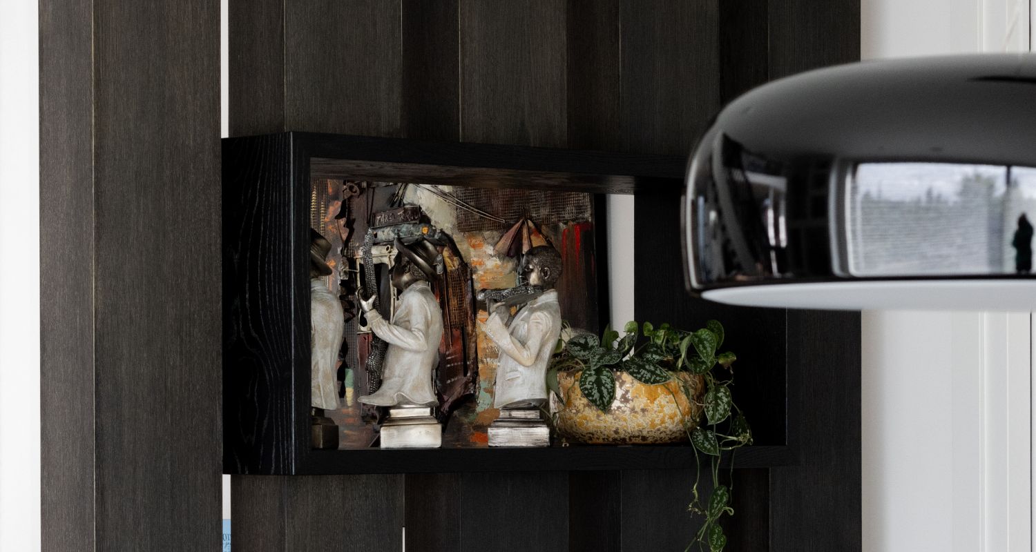 Moderne roomdivider, maatwerkproject van Weij Maatwerk en Interieur