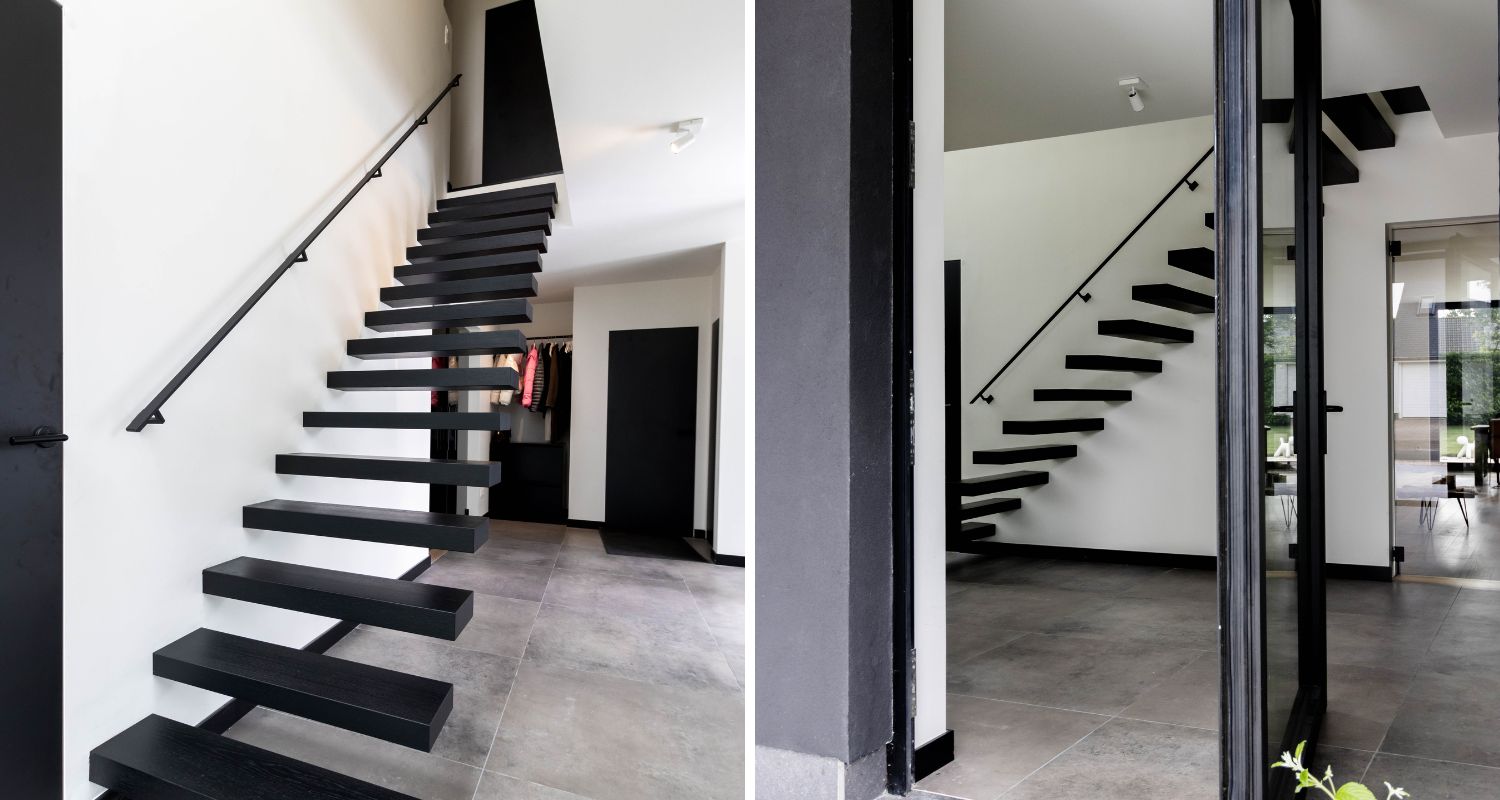 Zwevende trap, maatwerkproject van Weij Maatwerk en Interieur