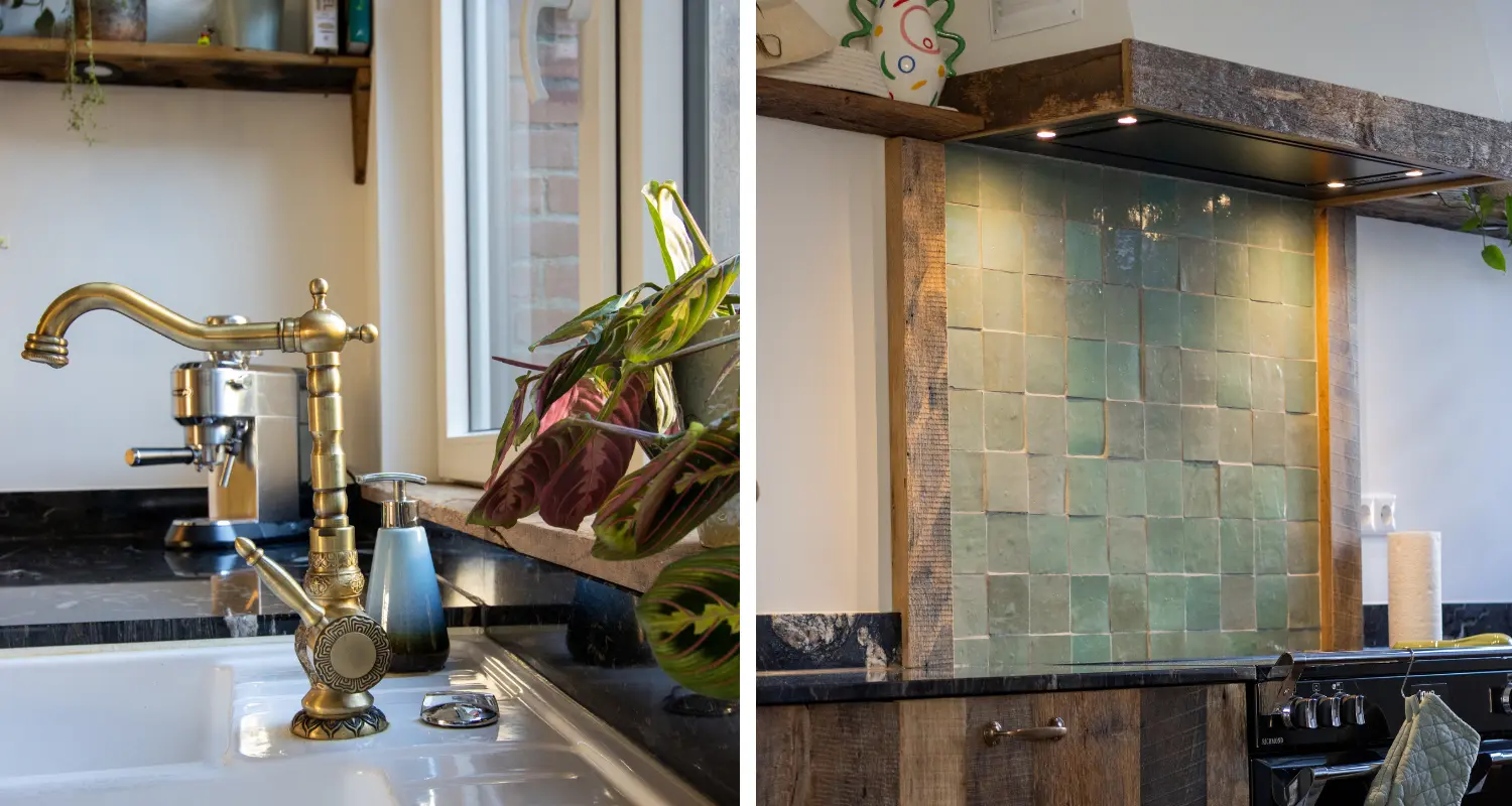 Robuust eiken keukenfronten, maatwerkproject van Weij Maatwerk en Interieur