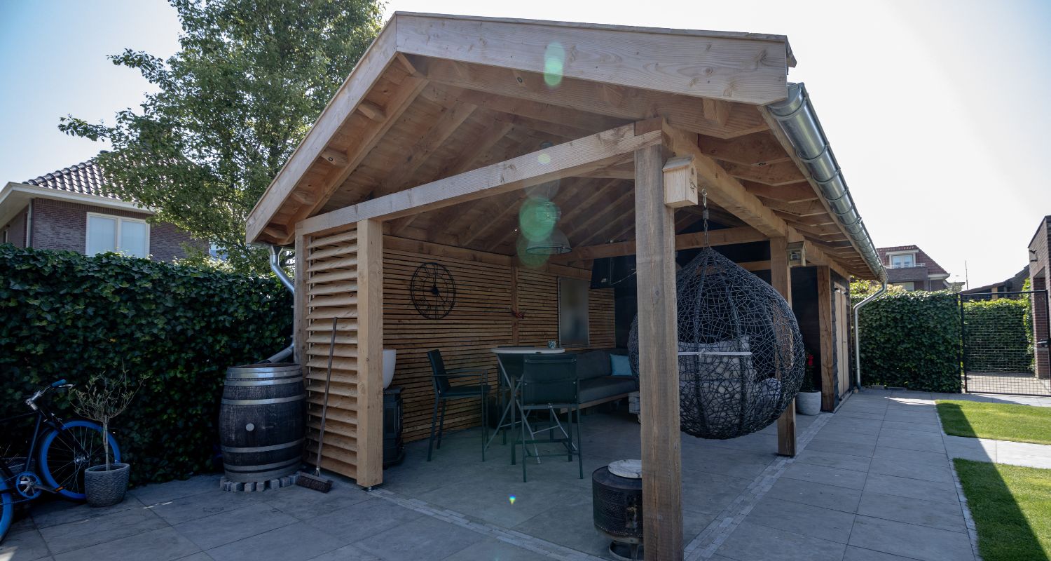 Bouwpakket overkapping, maatwerkproject van Weij Maatwerk en Interieur