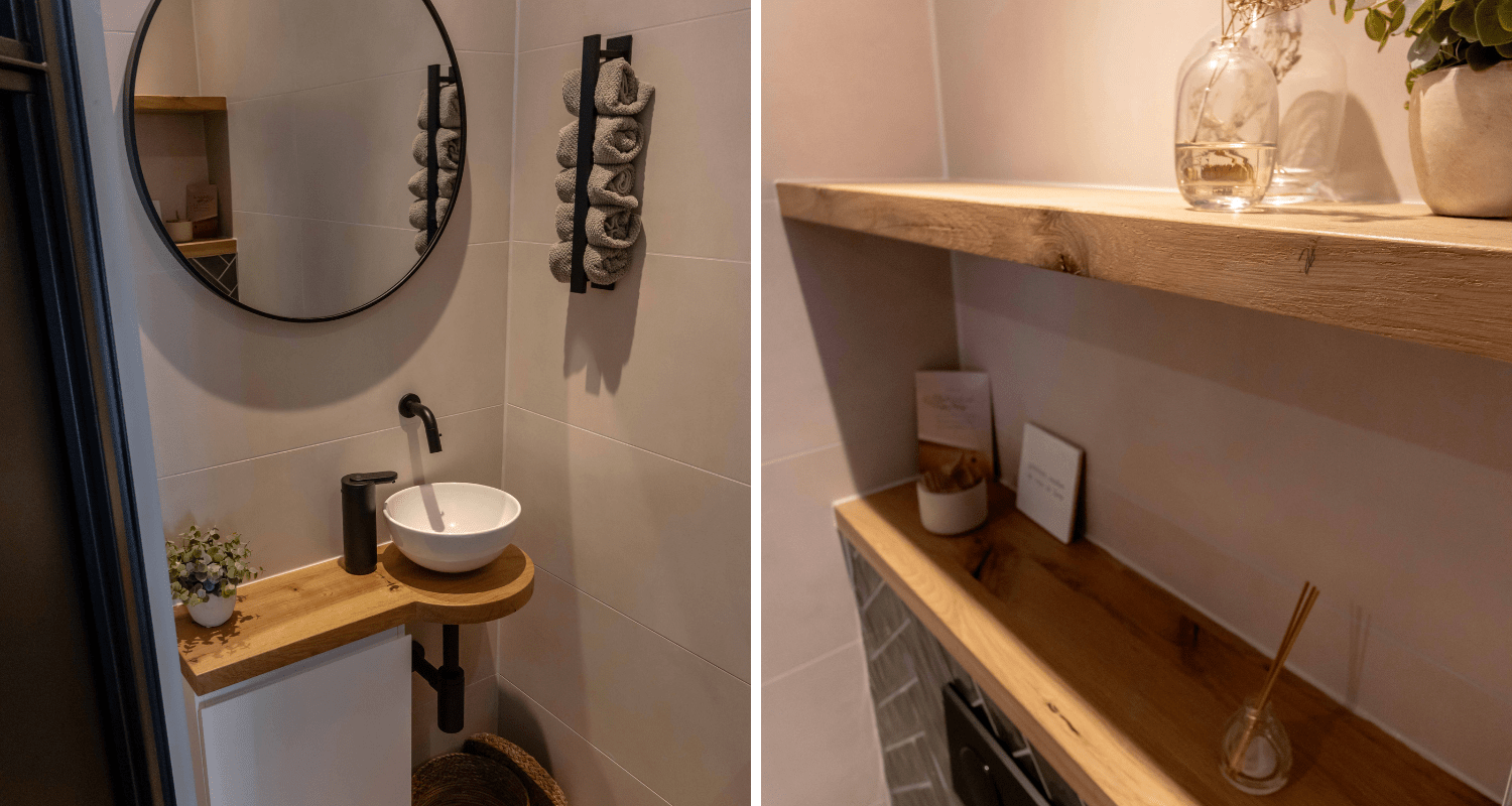 Modern eiken interieur, maatwerkproject van Weij Maatwerk en Interieur