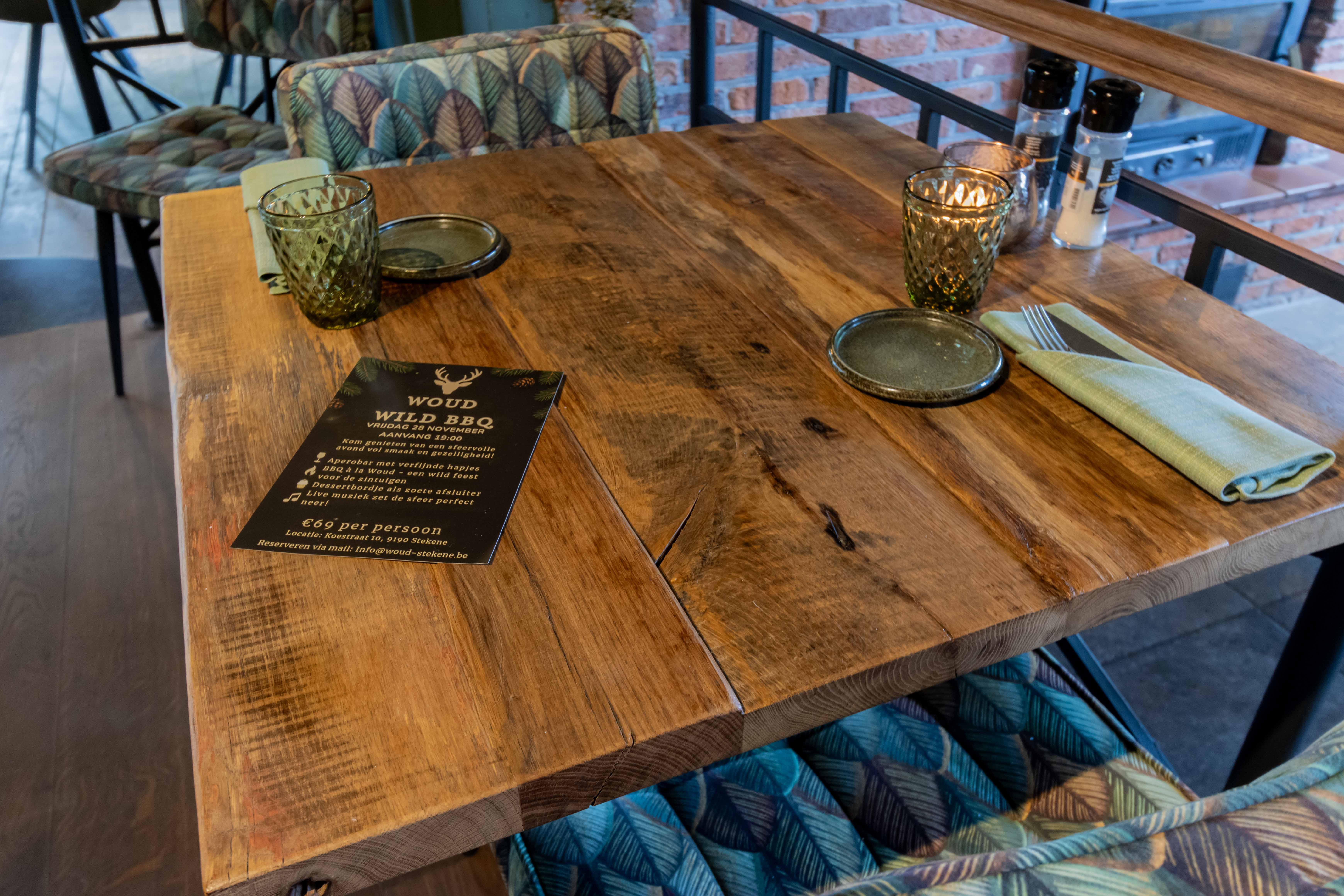 Restaurant Woud – Stekene, maatwerkproject van Weij Maatwerk en Interieur